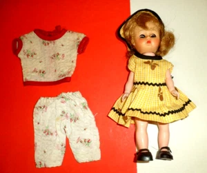 VTG 1950's COSMOPOLITAN GINGER 8" WALKER DOLL & OUTFIT TLC EYES - Imagen 1 de 8