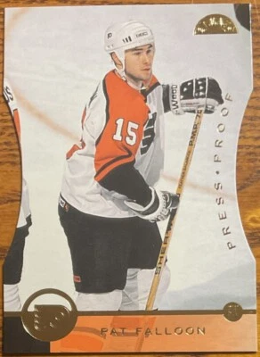1996-97 Leaf Press Proofs Pat Falloon #102 Philadelphia Flyers #’d /1500 - Image 1 of 2