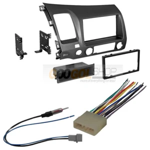Car Stereo Double-DIN radio dash kit + wire Harness for Honda Civic 2006-2011 - Picture 1 of 3