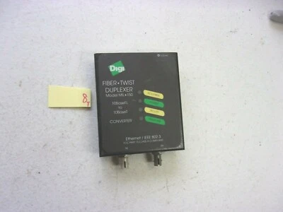 FRESH TAKEOUT DIGI FIBER TWIST DUPLEXER MIL150 10BASEFL TO 10BASET (158-1) - Image 1 of 4
