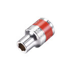 1/2-Inch Drive by 8mm Shallow Socket with Red Band, Cr-V, 6-Point, Metric