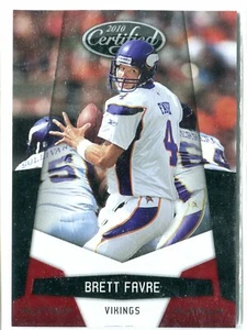 2010 Certified Brett Favre Platinum Red Parallel #84 850/999 HOF VIKINGS - Picture 1 of 1