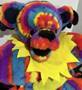 X RARO AGRADECIDO MUERTO Almohada Oso Difícil de Encontrar Hecho Limitado Peluche Tie Dye De Colección 2012 - Imagen 1 de 16