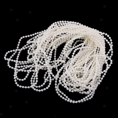 11 Yards 3mm Perlenkette Künstliche Perlenkette Girlande Blumen für Hochzeit - Bild 1 von 4