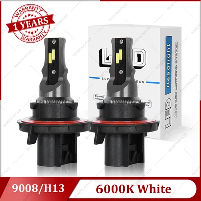 2x 9008/H13 LED Headlight Bulb For Kia Soul 2014 2015 2016 2017 2018 2019 Hi/Low - Image 1 of 4