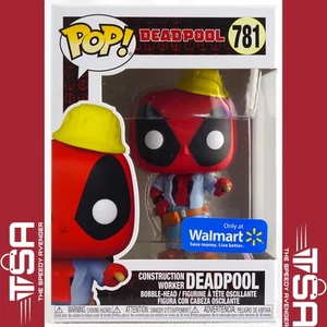 Funko Pop! Marvel CONSTRUCTION WORKER DEADPOOL #781 exclusivo de Walmart 2021 - Imagen 1 de 9
