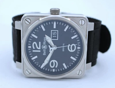 Bell & Ross BR 01-96 Grande Date 46mm Auto Steel Mens BR01-96-BLK Selling As-Is - Image 1 of 4