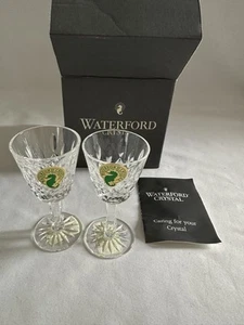 WATERFORD CRYSTAL LISMORE SHOT GLASSES - NEW - SET OF 2 - Picture 1 of 7