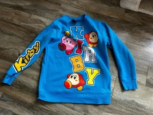 Boy's Size Large Kirby Crewneck Fleece Pullover Sweatshirt Blue - Picture 1 of 3