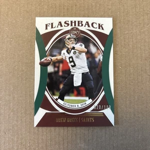 2021 Panini Legacy - Flashback Drew Brees #FB-27 Green /100 - Picture 1 of 2