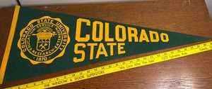 Vintage Colorado State University Pennant Rams 12x30” - Picture 1 of 4