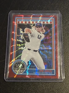 2025 Panini Stars and Stripes USA Baseball #12 Ben Abeldt Red Lightning #/30 - Picture 1 of 2