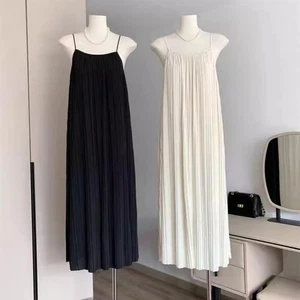 Damen Falten Hosentuchkleid Square -Kragen Geeignete Jahreszeit Täglich - Picture 1 of 36