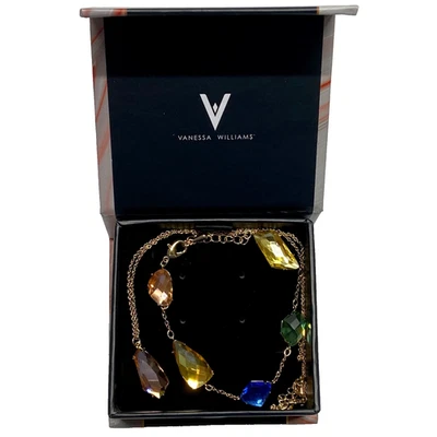 Vanessa Williams ожерелье + браслет подарочный набор многоцветный камень золотистый моды - Изображение 1 из 4