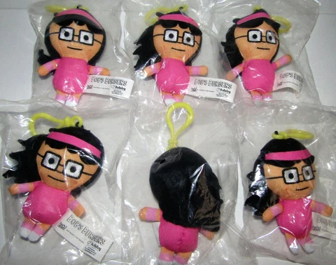 2018 BOB'S BURGERS PLUSH DANGLER SERIES 2 LOT OF (6) BUTTLOOSE TINA NEW Cover