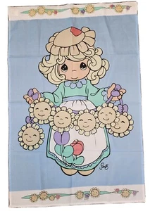 Bandera de patio decorativa de primavera Precious Moments 1996 vintage 27x41,5 - Imagen 1 de 4
