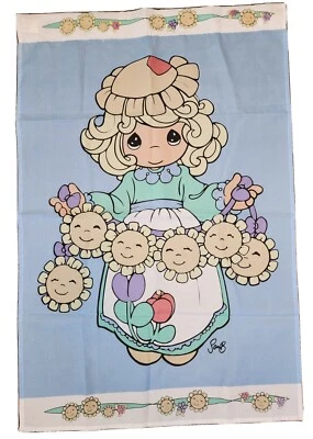 Bandera de patio decorativa de primavera Precious Moments 1996 vintage 27x41,5 Foto 1 de 4