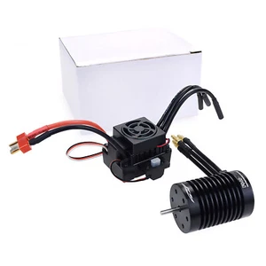 F540 4370KV Waterproof Brushless Motor With 60A ESC Combo Set For 1/10 RC Car - Picture 1 of 10