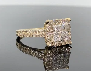 10K YELLOW GOLD 1.50 CARAT WOMEN REAL DIAMOND ENGAGEMENT RING WEDDING BRIDAL RIN - Picture 1 of 1