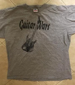 Guitar Wars Tampa Two Sided Gray Shirt, ESP Kirk Hammett Sig Guitar on Front - Picture 1 of 2