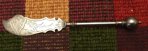 Ball End by George Sharp Sterling Silver Master Butter Knife Cover