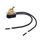 Toggle switch cable connector, pre-wired standard toggle switch for the