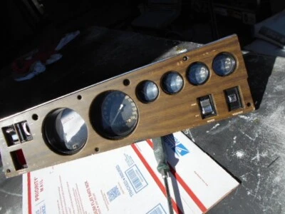 Mopar Rallye Cluster Woodgrain, 1970 Dodge Charger Gauge, Coronet Super Bee Nice - Image 1 of 4