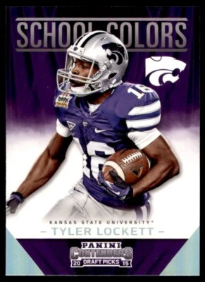 2015 PANINI CONTENDERS SCHOOL COLORS TYLER LOCKETT KANSAS STATE WILDCATS #38 - Image 1 of 2