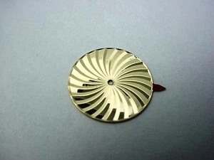Borel Gold Cocktail Watch Mystery Dial Minutes Disk Diamond 14.57mm Mens Vintage - Picture 1 of 1