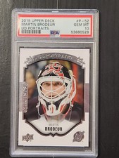 2015-16 Upper Deck UD Portraits Legends Martin Brodeur #P-52 PSA 10 DEVILS 