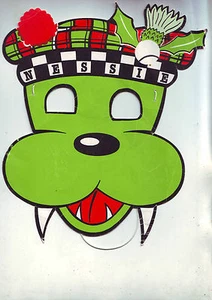 Nessie Elastic Cardboard Mask - Correct Condition - Picture 1 of 1