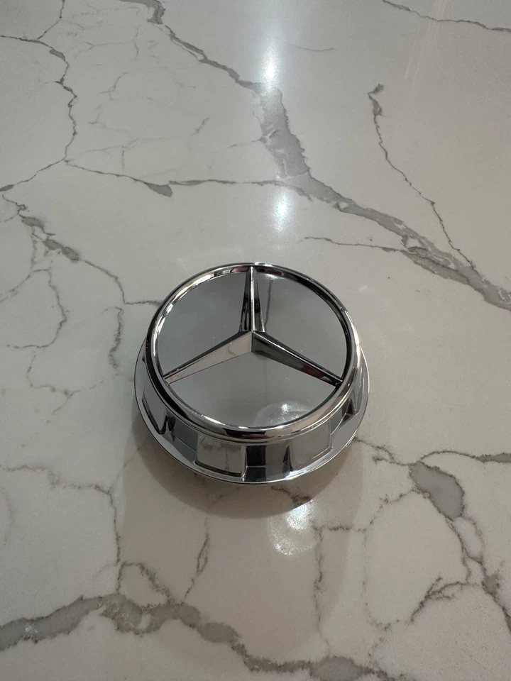 1PC Center Hub Mercedes Benz Maybach C63s E63s CLS63s AMG 60mm Chrome Center Cap - Image 1 of 4