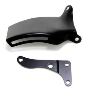 OE Style ALTERNATOR Bracket Set; Fits Chevy SB (76-86); LONG W/P- ASPHALT BLACK - Picture 1 of 6