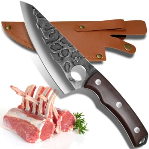 Serbian Forged kitchen Boning Knife Cooking Butcher Meat Cleaver Hunting Knife - Picture 1 of 9