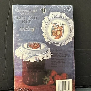 Lot Of 2Counted Cross Stitch Kits for Mason Jar Lids - New Berlin - NEW - Picture 1 of 4