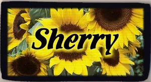 Personalized Custom Sunflowers Checkbook Cover Add Any Name Initials Beautiful! - Picture 1 of 2