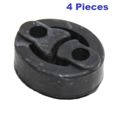 Sistema de escape aislante de goma negra de 4 piezas reduce la vibración para Ford Acura Honda Foto 1 de 4