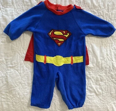 Rubie's Superman Classic Infant Costume Romper w/ Removable Cape, 6 Months - Image 1 of 4