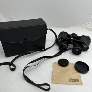 Vintage Sears Binoculars W Case Lens Cover 7X35mm No. 473. 25320 - Picture 1 of 6