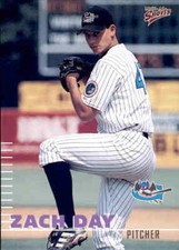 2000 Greensboro Bats Multi-Ad #8 Zach Day Cincinnati Ohio OH Baseball Card