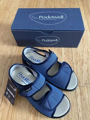 PodoWell Verbandschuhe  Jean 11536 Gr. 38 blau 93154/7120121 waschbar - Bild 1 von 4