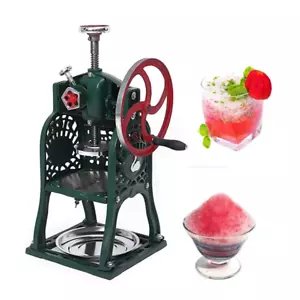 Máquina afeitadora de hielo manual para nieve trituradora de hielo máquina de hielo afeitado cubitos de hielo x - Imagen 1 de 5