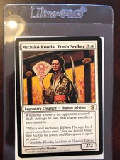 Michiko Konda,Truth Seeker Saviors of Kamigawa Excellent up to Near Mint 4RCards