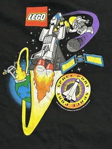 LEGO Space Port T-Shirt Youth Large (14/16) Vintage 1998 (2-Sided) Rocket Ship - Picture 1 of 12