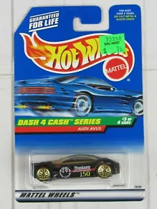Hot Wheels 1998 #723 tablero 4 Cash Series #3/4 Audi Avus negro - Imagen 1 de 5