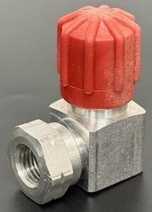 Porsche 911 944 Air Con High Pressure 90 Degree Valve For R134 Refrigerant - New - Picture 1 of 8