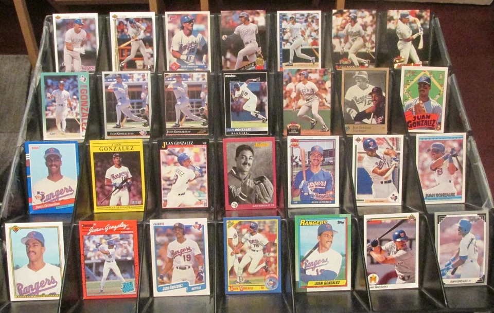 JUAN GONZALEZ NICE (158) CARDS OF, ROOKIES, INSERTS, PREMIUM (NO DUP) SEE SCANS - Image 1 of 4