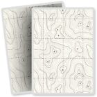 2 x Vinyl Stickers 7x10cm - Isobar Weather Lines Storm Map  #8512
