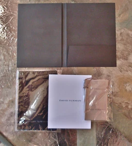 David Yurman Folder w/ Sealed Polishing Cloth -Sealed Small Pouch - DY Care Card - Picture 1 of 3