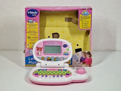 VTech Lern und Musik Laptop Kinder 2-4 Jahre Lernspiele Musik Rosa 80-139554 - Bild 1 von 4